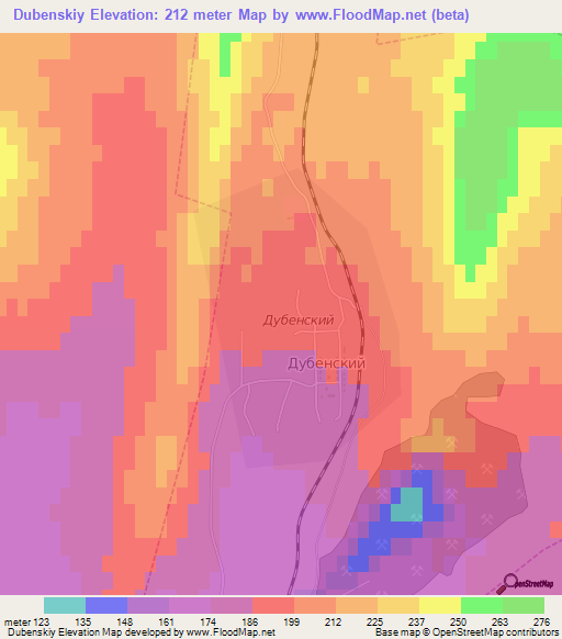 Dubenskiy,Russia Elevation Map