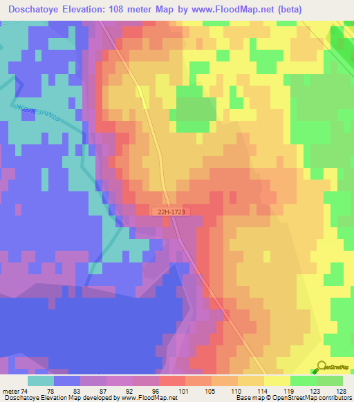 Doschatoye,Russia Elevation Map