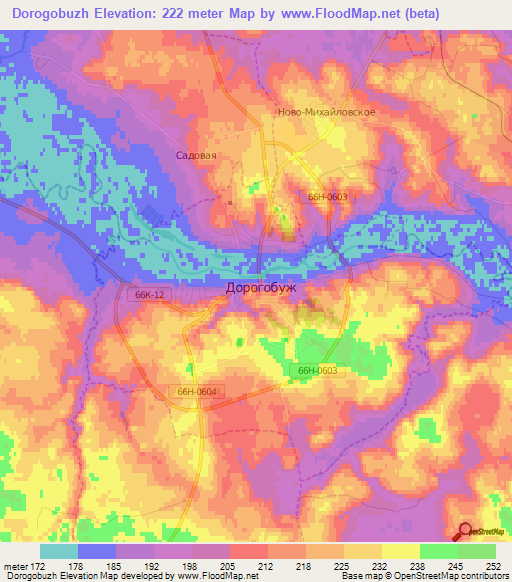 Dorogobuzh,Russia Elevation Map