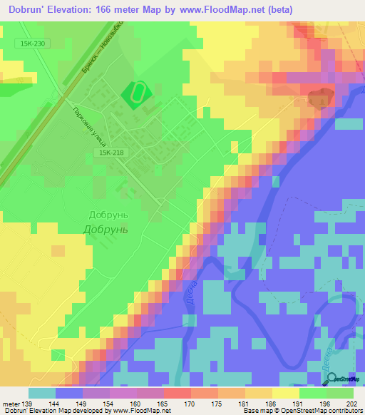 Dobrun',Russia Elevation Map