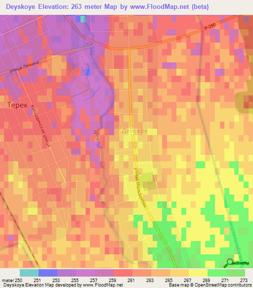 Deyskoye,Russia Elevation Map