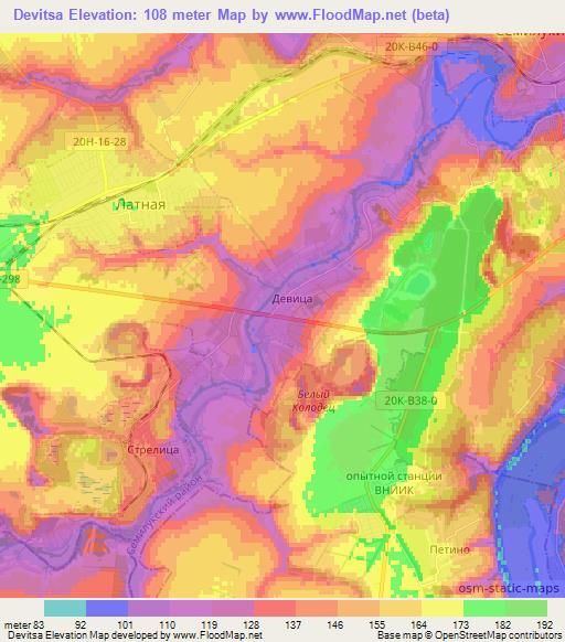 Devitsa,Russia Elevation Map