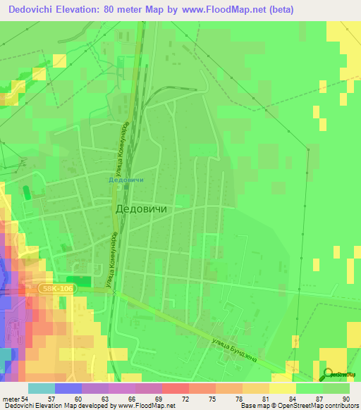 Dedovichi,Russia Elevation Map