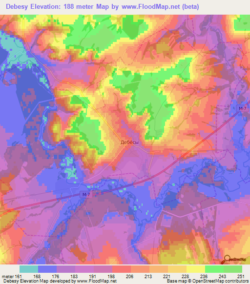 Debesy,Russia Elevation Map