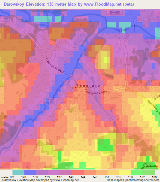 Darovskoy,Russia Elevation Map