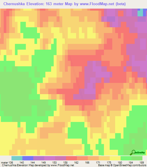 Chernushka,Russia Elevation Map