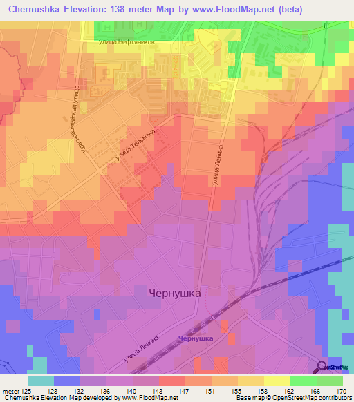 Chernushka,Russia Elevation Map