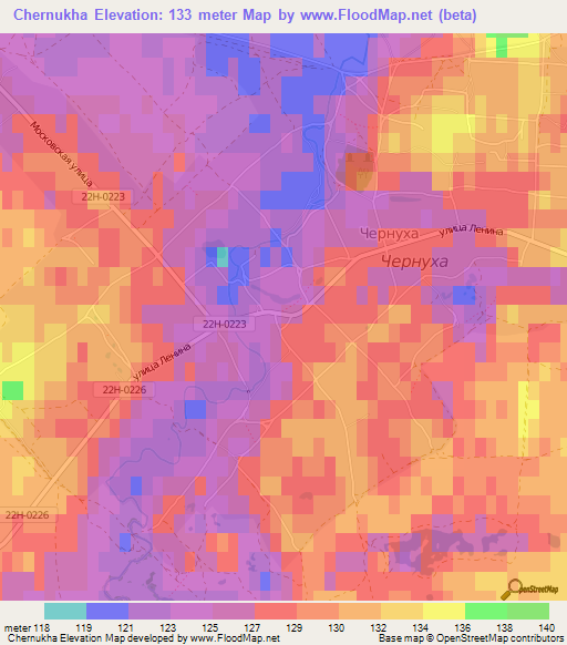 Chernukha,Russia Elevation Map