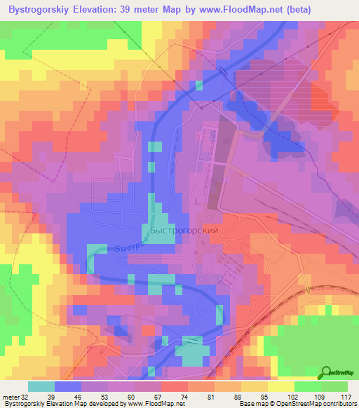 Bystrogorskiy,Russia Elevation Map