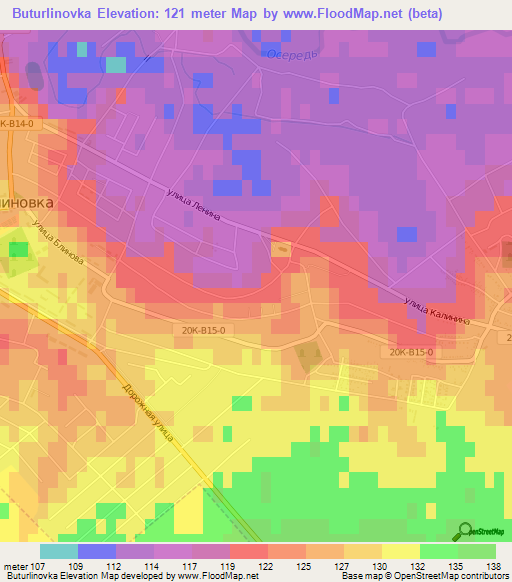 Buturlinovka,Russia Elevation Map
