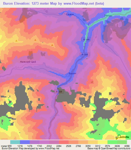 Buron,Russia Elevation Map