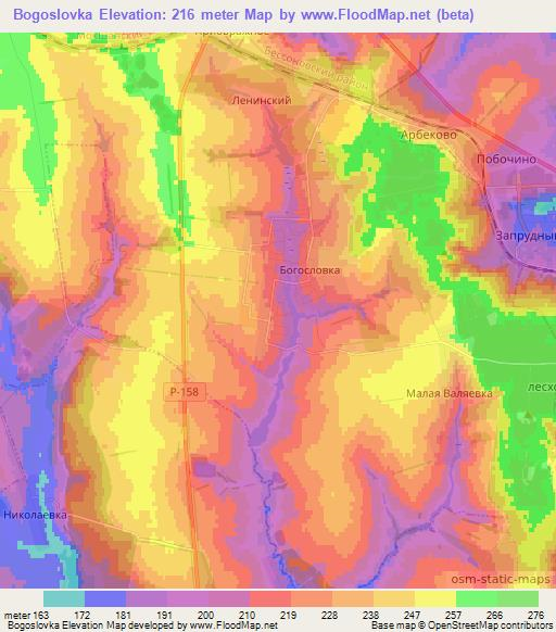 Bogoslovka,Russia Elevation Map