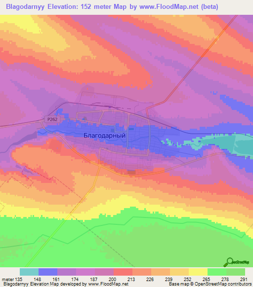 Blagodarnyy,Russia Elevation Map