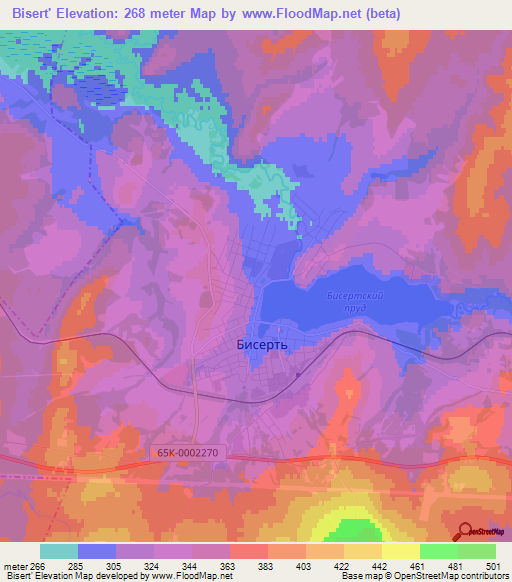 Bisert',Russia Elevation Map