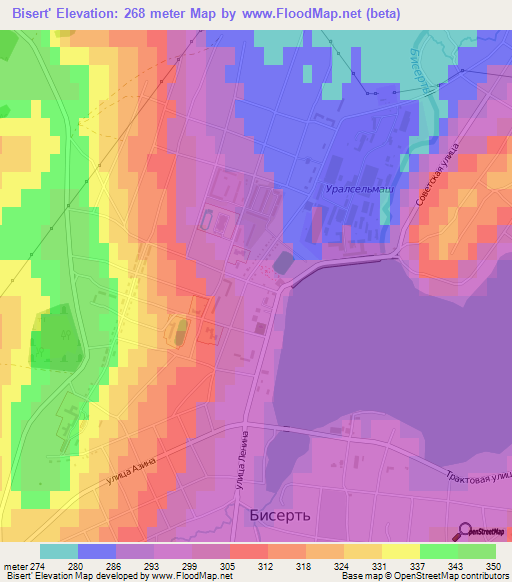 Bisert',Russia Elevation Map