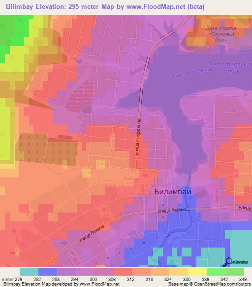 Bilimbay,Russia Elevation Map