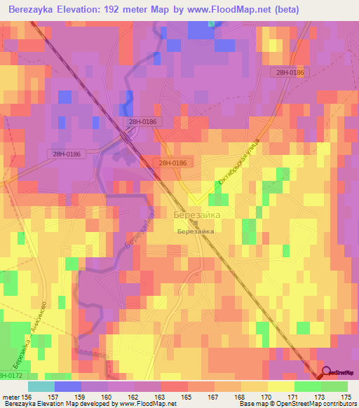 Berezayka,Russia Elevation Map