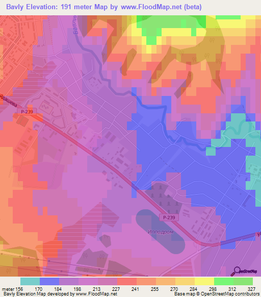 Bavly,Russia Elevation Map