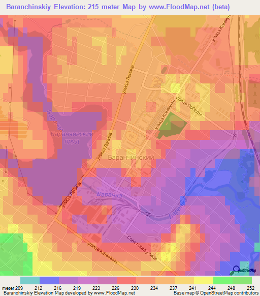 Baranchinskiy,Russia Elevation Map