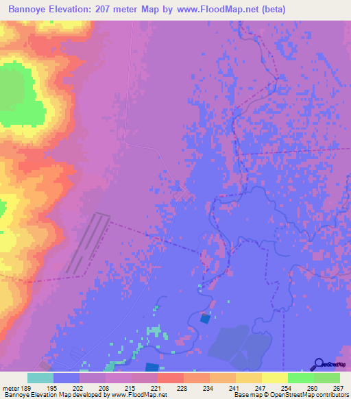 Bannoye,Russia Elevation Map