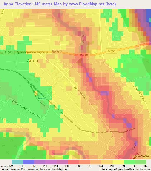 Anna,Russia Elevation Map