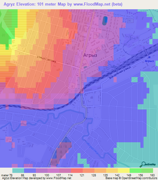 Agryz,Russia Elevation Map