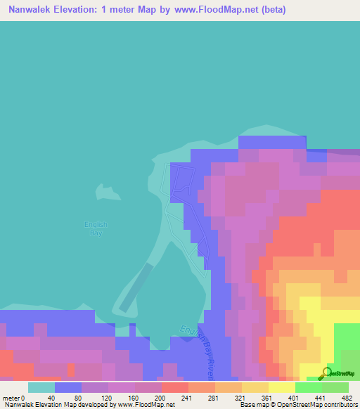 Nanwalek,US Elevation Map