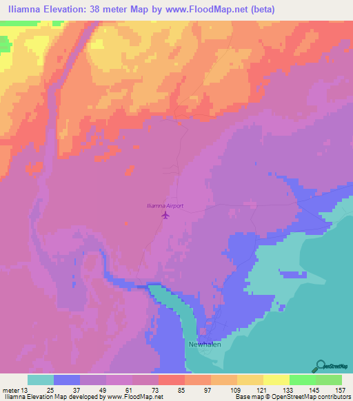 Iliamna,US Elevation Map