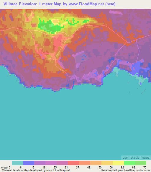 Vilimaa,Estonia Elevation Map