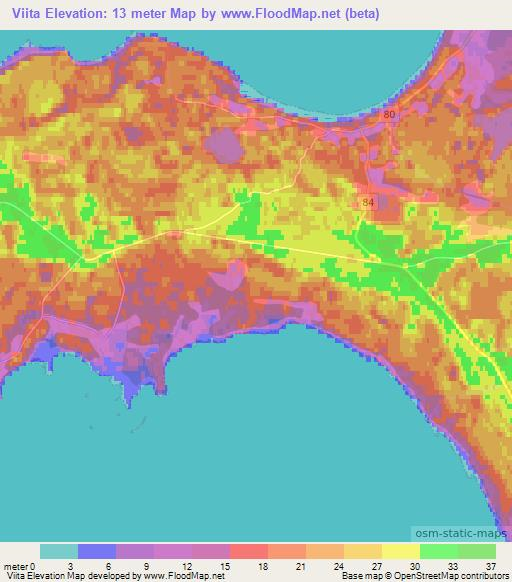 Viita,Estonia Elevation Map