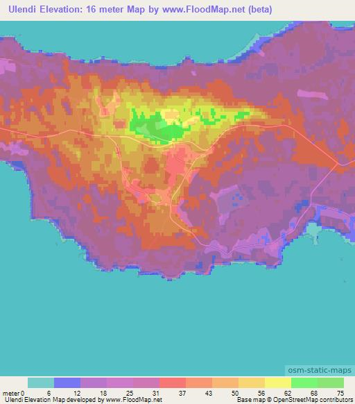 Ulendi,Estonia Elevation Map