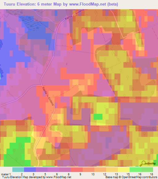 Tuuru,Estonia Elevation Map