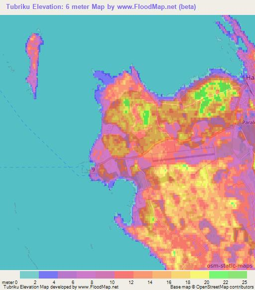 Tubriku,Estonia Elevation Map