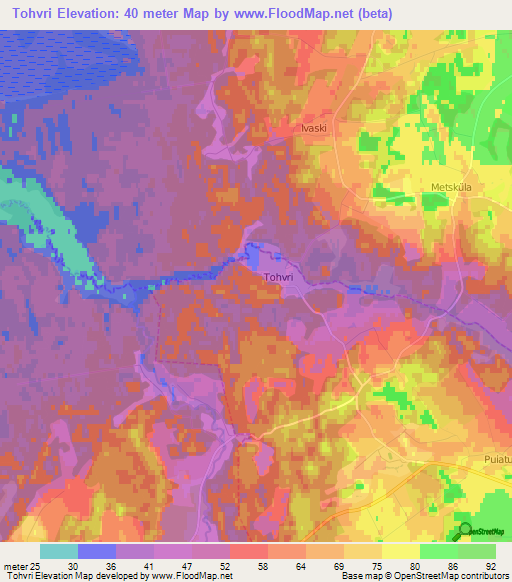 Tohvri,Estonia Elevation Map