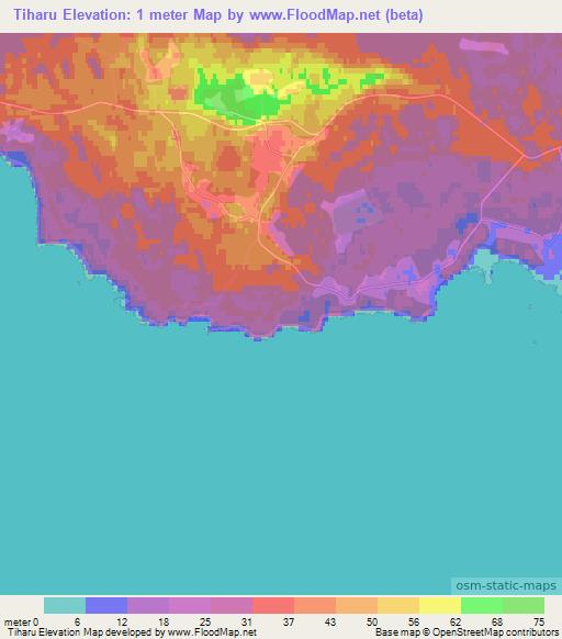 Tiharu,Estonia Elevation Map