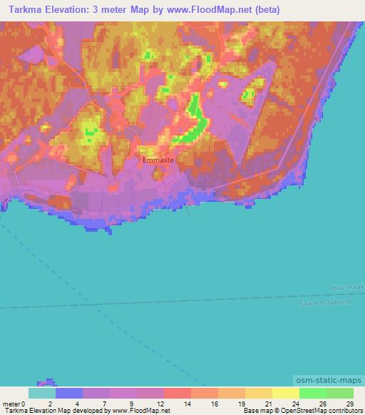 Tarkma,Estonia Elevation Map