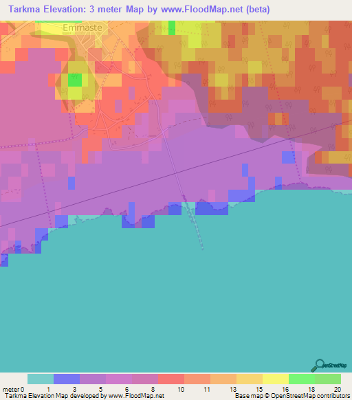 Tarkma,Estonia Elevation Map