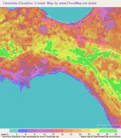 Tammistu,Estonia Elevation Map