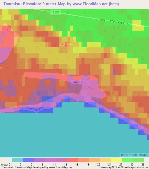 Tammistu,Estonia Elevation Map