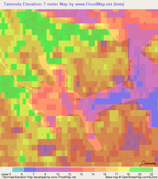 Tammela,Estonia Elevation Map