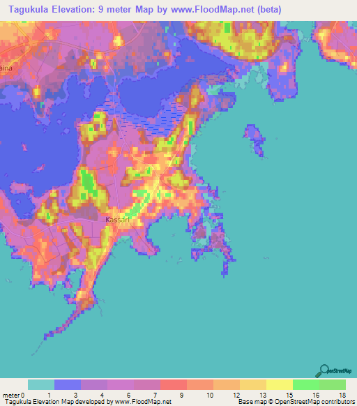 Tagukula,Estonia Elevation Map