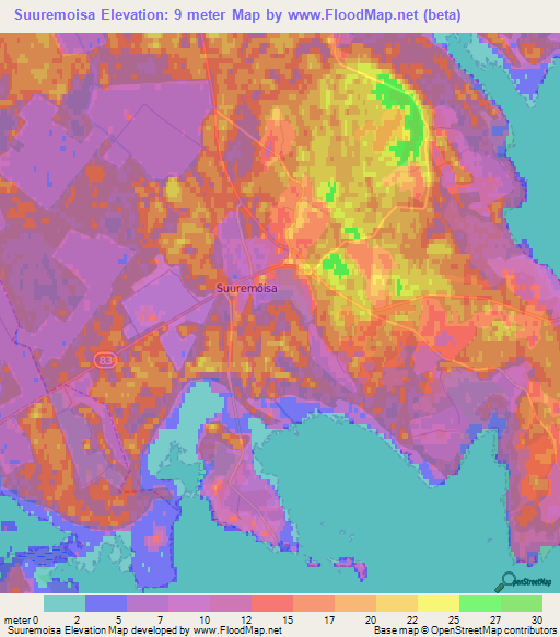 Suuremoisa,Estonia Elevation Map