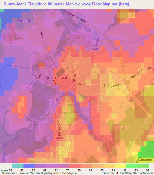 Suure-Jaani,Estonia Elevation Map