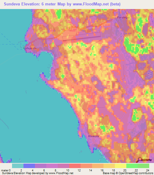 Sundeva,Estonia Elevation Map