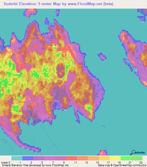 Soderbi,Estonia Elevation Map