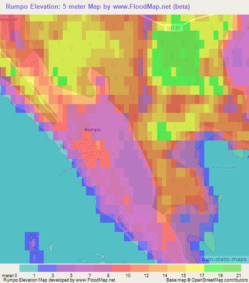 Rumpo,Estonia Elevation Map