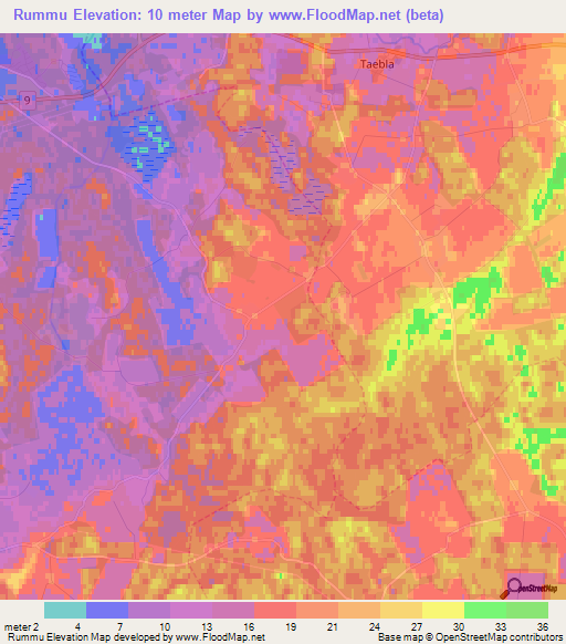 Rummu,Estonia Elevation Map