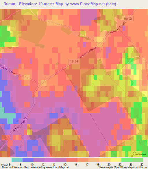 Rummu,Estonia Elevation Map