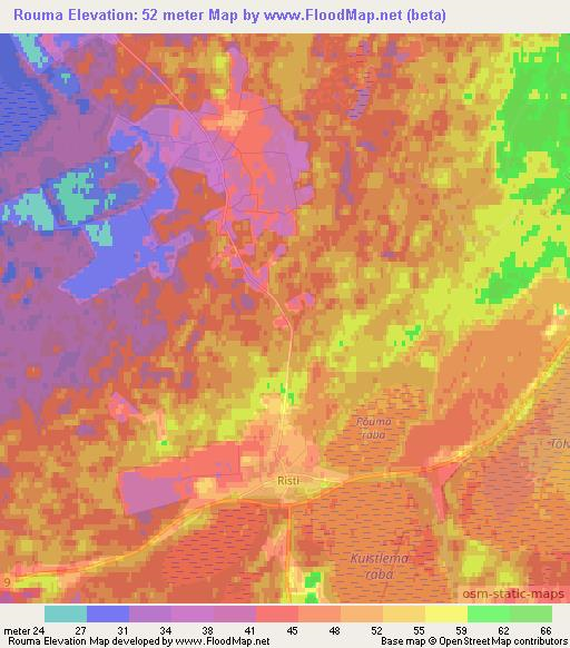 Rouma,Estonia Elevation Map