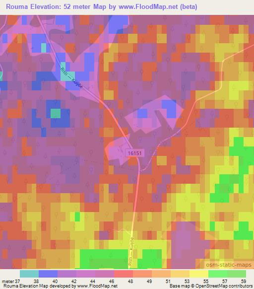 Rouma,Estonia Elevation Map